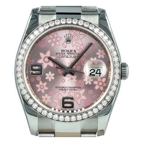 rolex datejust 36mm fondo rosa diamanti